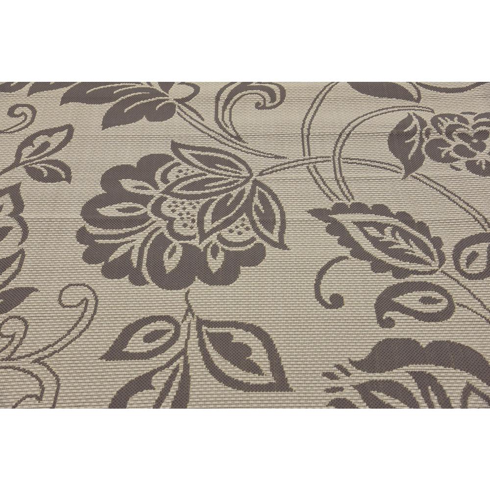 Outdoor Floral Rug, Gray (5' 3 x 8' 0). Picture 5