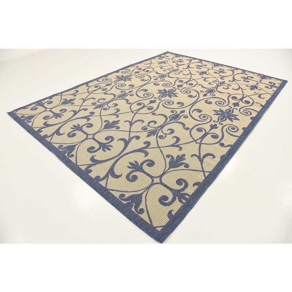 Outdoor Gate Rug, Blue (7' 0 x 10' 0). Picture 3