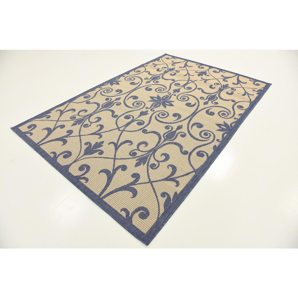 Outdoor Gate Rug, Blue (5' 3 x 8' 0). Picture 3