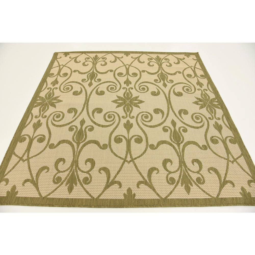 Outdoor Gate Rug, Light Green (6' 0 x 6' 0). Picture 4