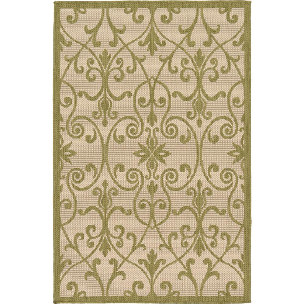 Outdoor Gate Rug, Light Green (3' 3 x 5' 0). Picture 1