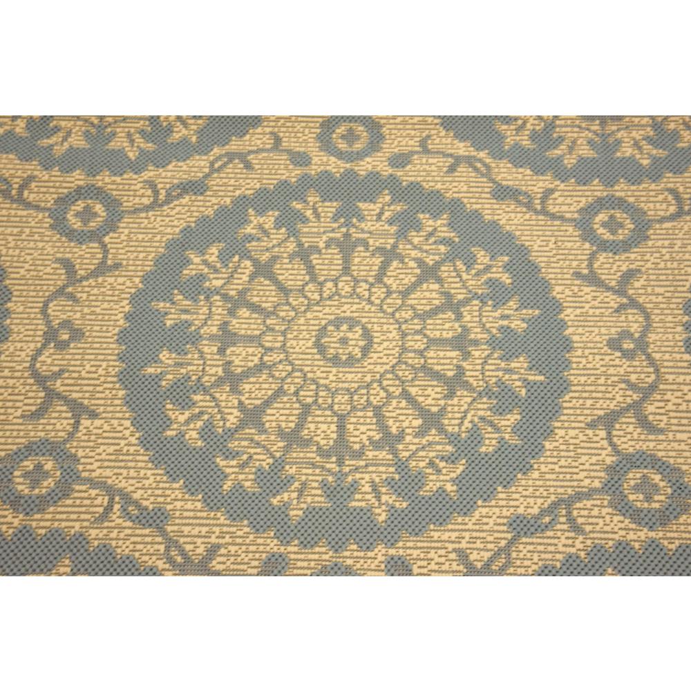 Outdoor Medallion Rug, Light Blue (3' 3 x 5' 0). Picture 4