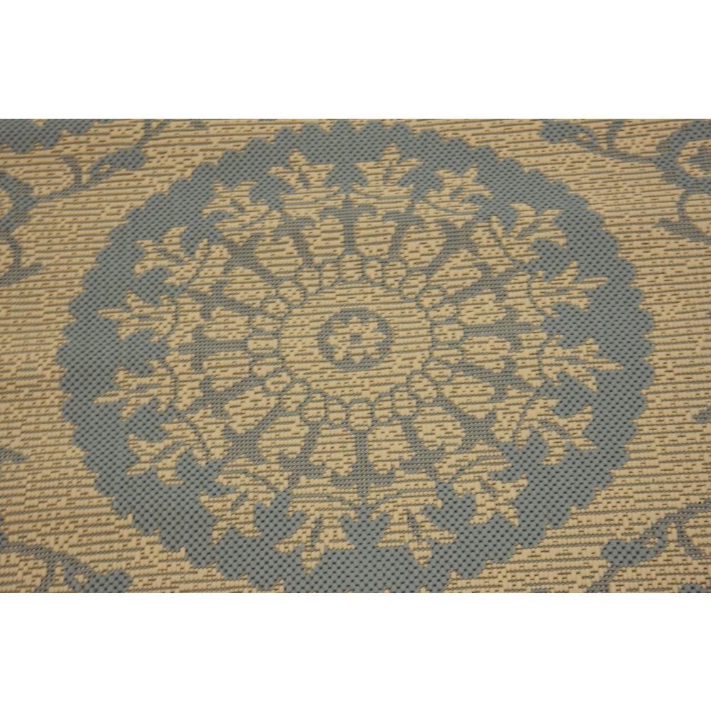 Outdoor Medallion Rug, Light Blue (2' 2 x 6' 0). Picture 5