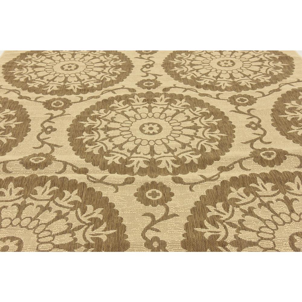 Outdoor Medallion Rug, Brown (7' 0 x 10' 0). Picture 5