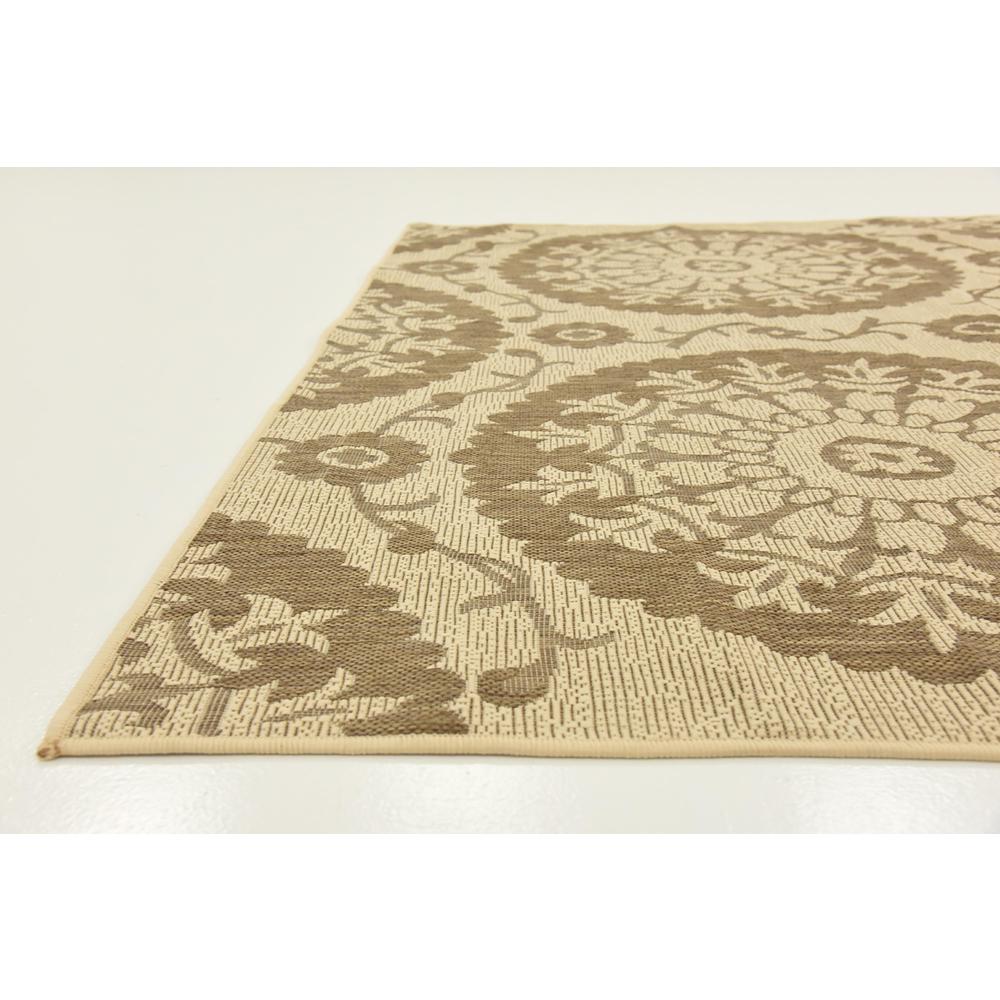 Outdoor Medallion Rug, Brown (7' 0 x 10' 0). Picture 6