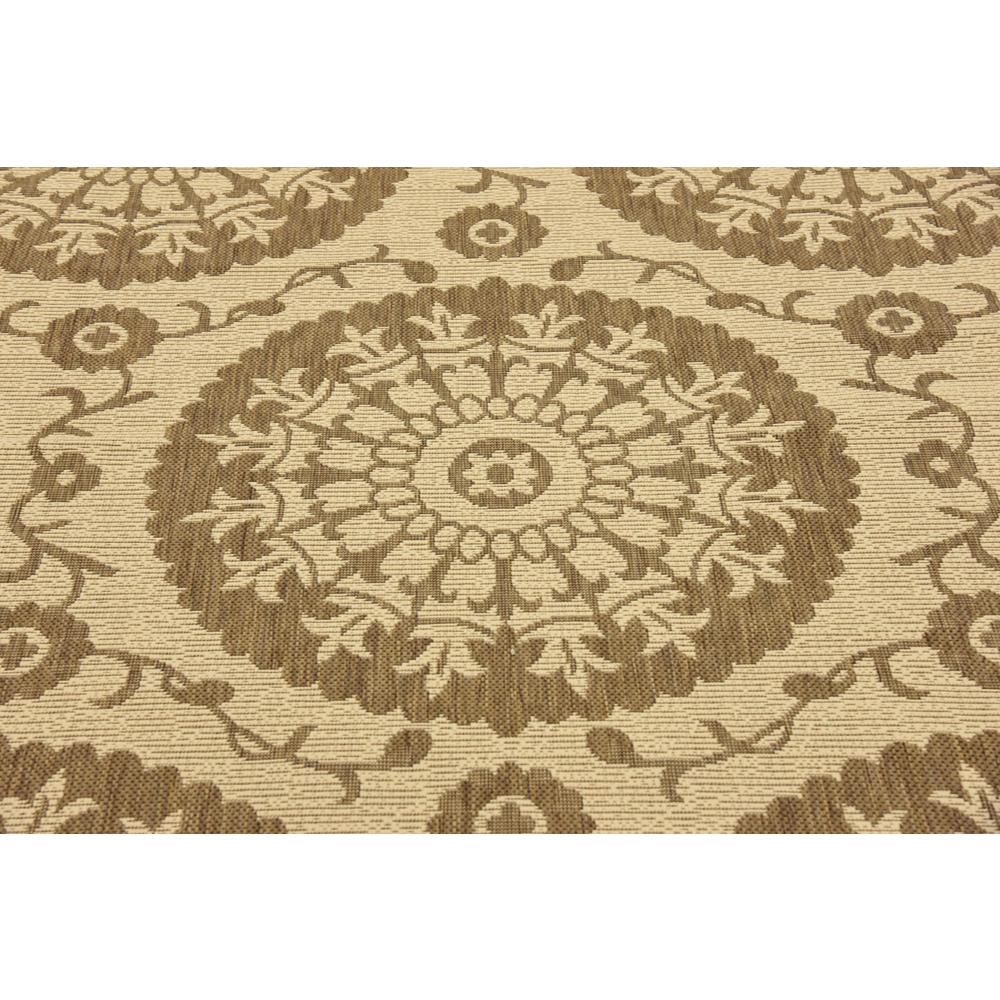Outdoor Medallion Rug, Brown (5' 3 x 8' 0). Picture 6