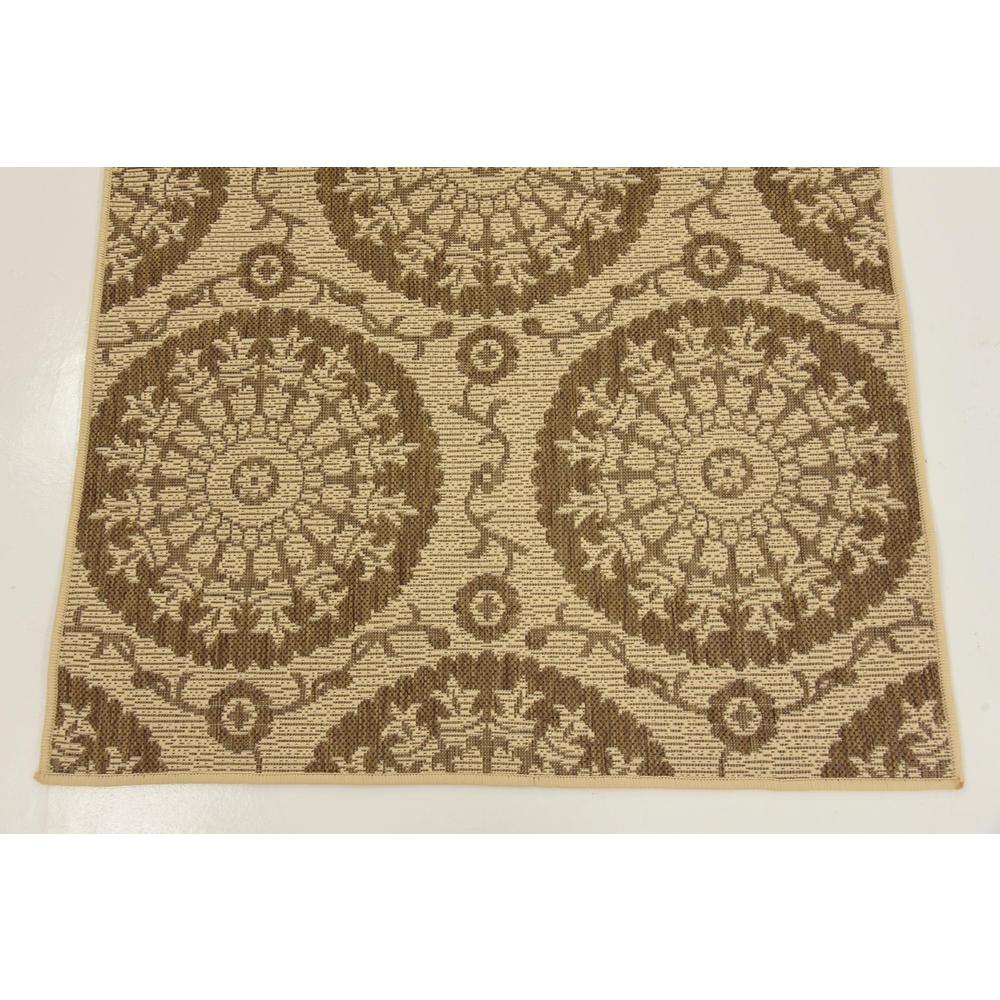 Outdoor Medallion Rug, Brown (3' 3 x 5' 0). Picture 5