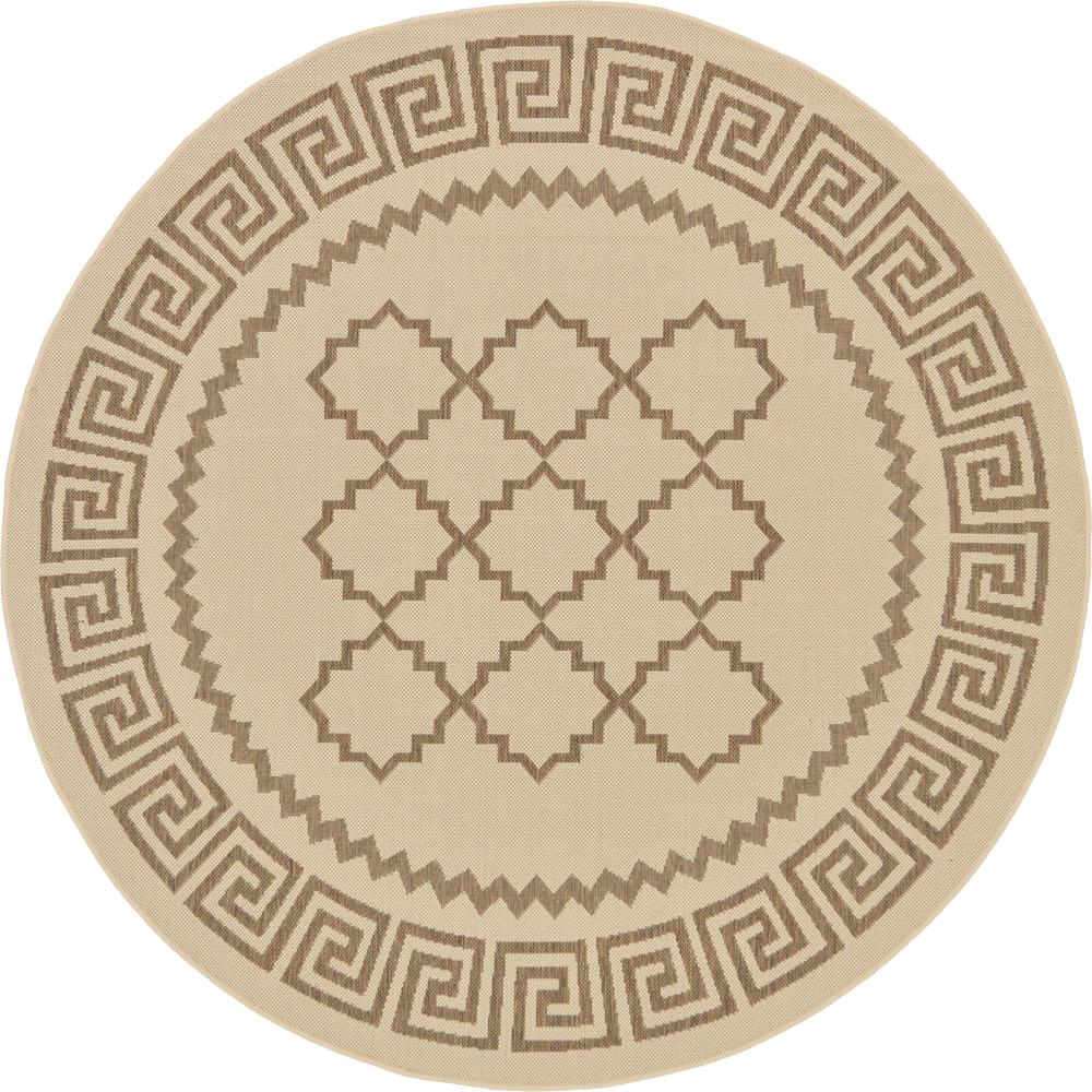 Outdoor Stars Rug, Beige (6' 0 x 6' 0). The main picture.