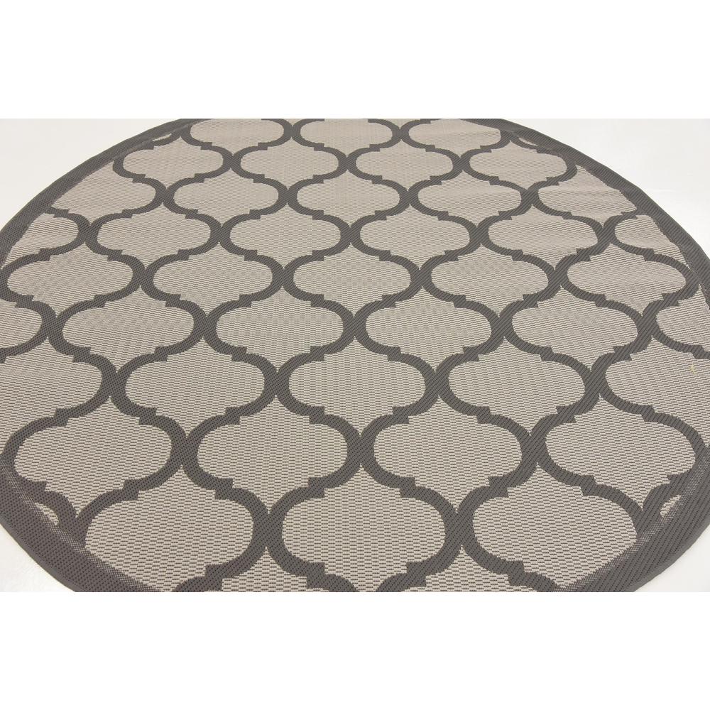 Outdoor Moroccan Rug, Gray (6' 0 x 6' 0). Picture 4