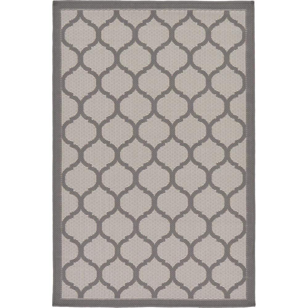 Outdoor Moroccan Rug, Gray (3' 3 x 5' 0). Picture 1