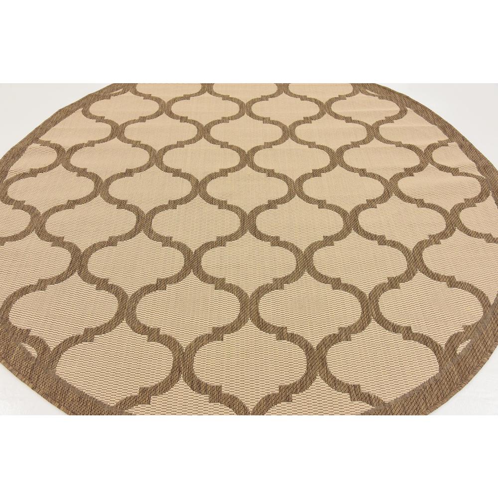 Outdoor Moroccan Rug, Brown (6' 0 x 6' 0). Picture 4