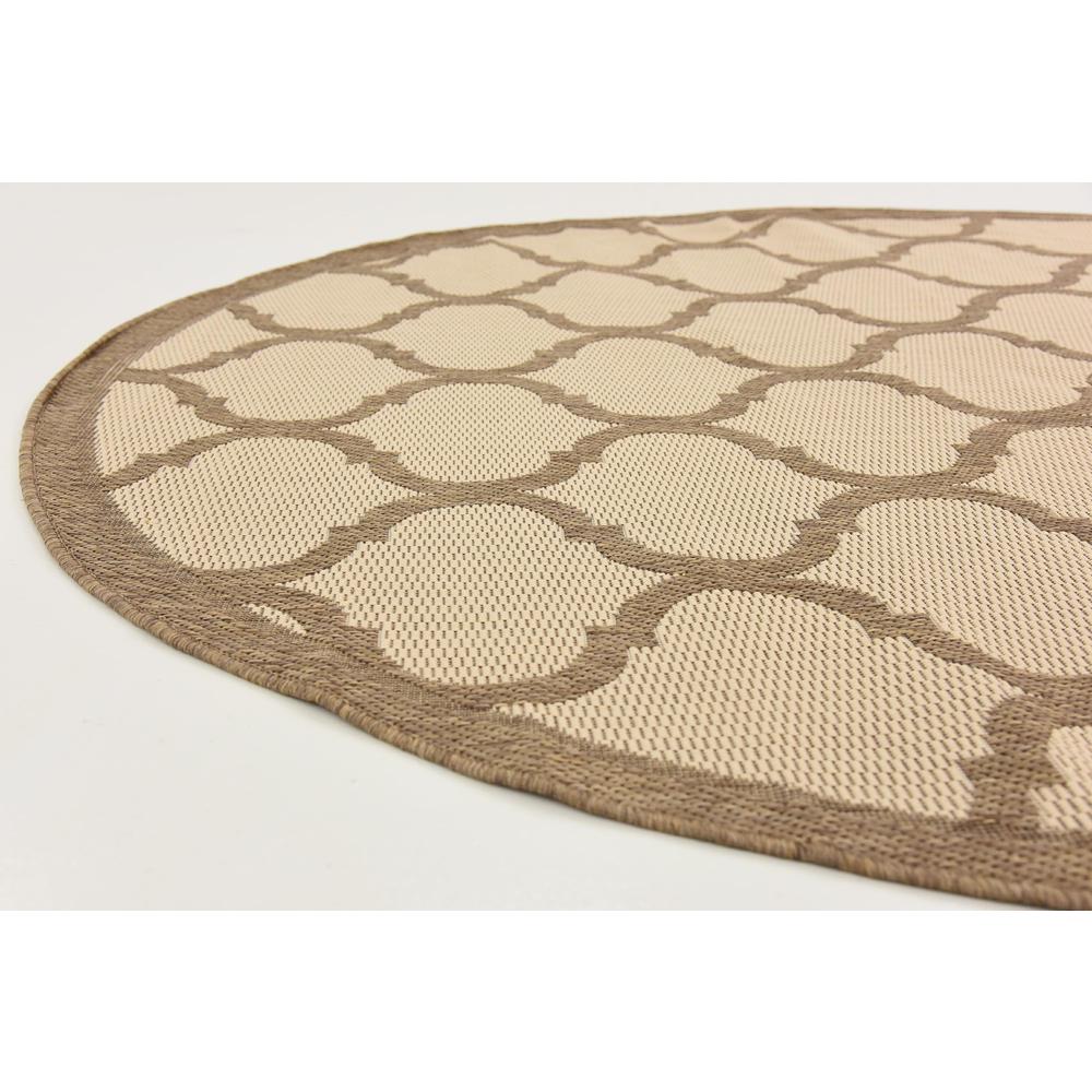 Outdoor Moroccan Rug, Brown (6' 0 x 6' 0). Picture 6