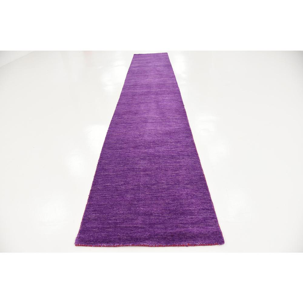 Solid Gava Rug, Purple (2' 7 x 16' 5). Picture 4