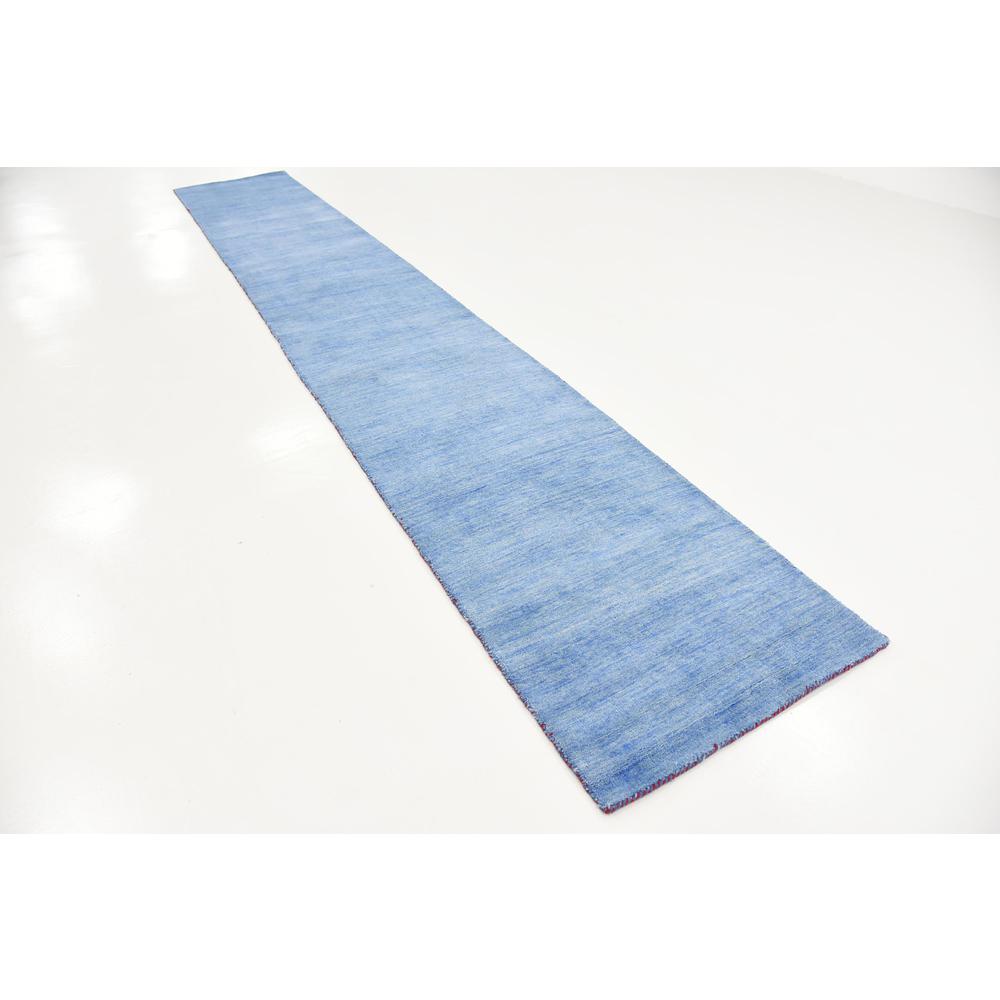 Solid Gava Rug, Light Blue (2' 7 x 16' 5). Picture 3