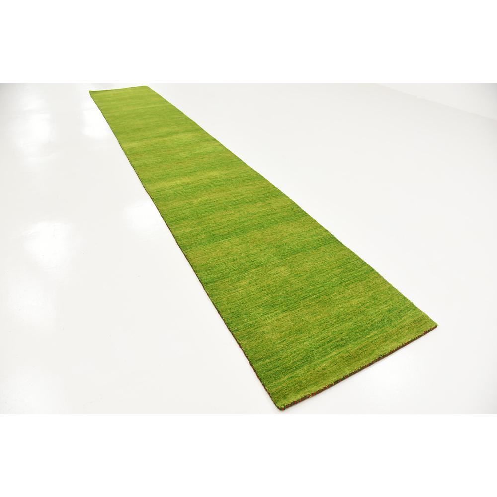 Solid Gava Rug, Green (2' 7 x 16' 5). Picture 3