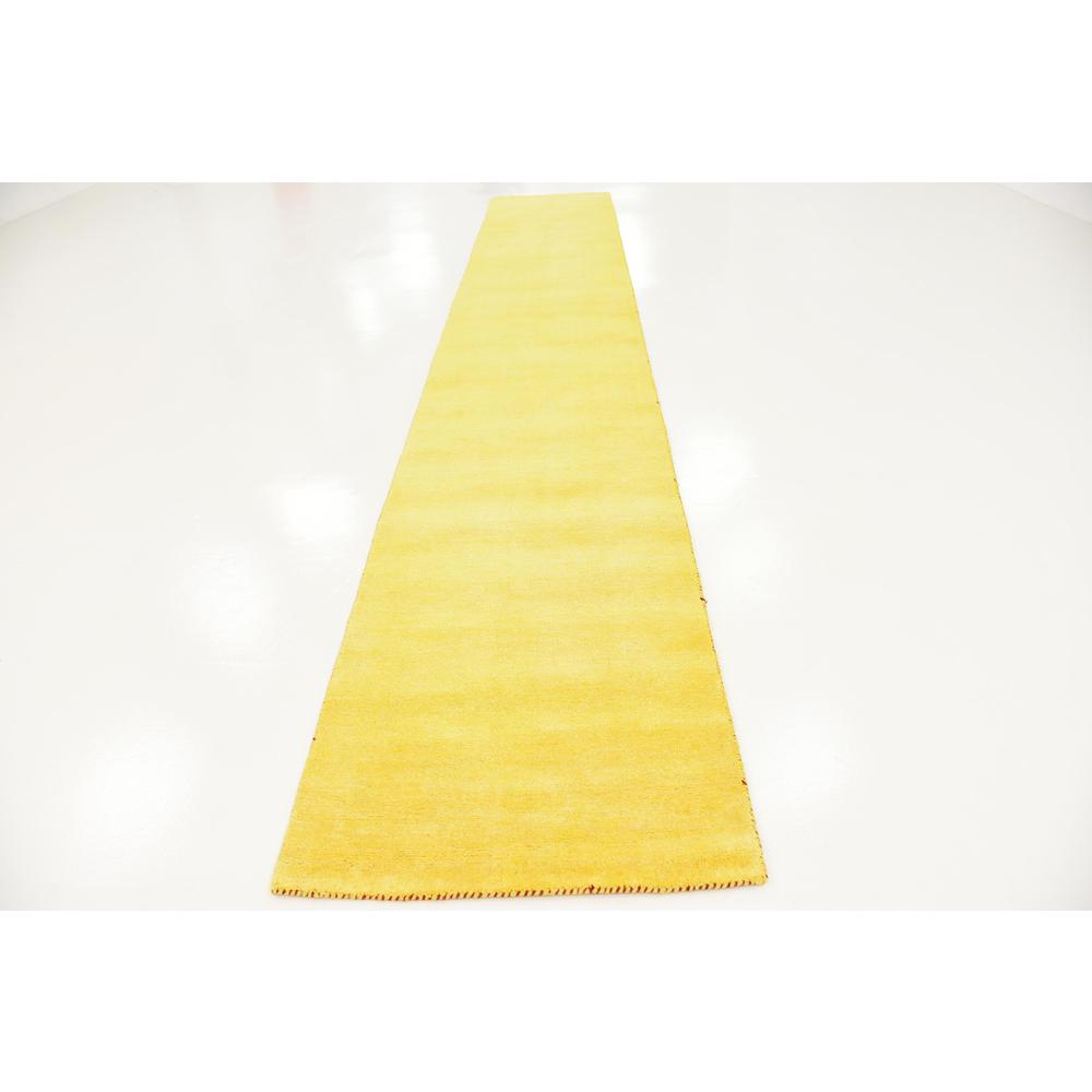 Solid Gava Rug, Yellow (2' 7 x 16' 5). Picture 4