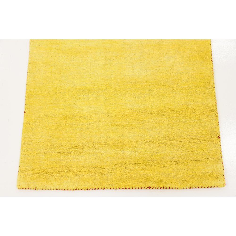 Solid Gava Rug, Yellow (2' 7 x 16' 5). Picture 6