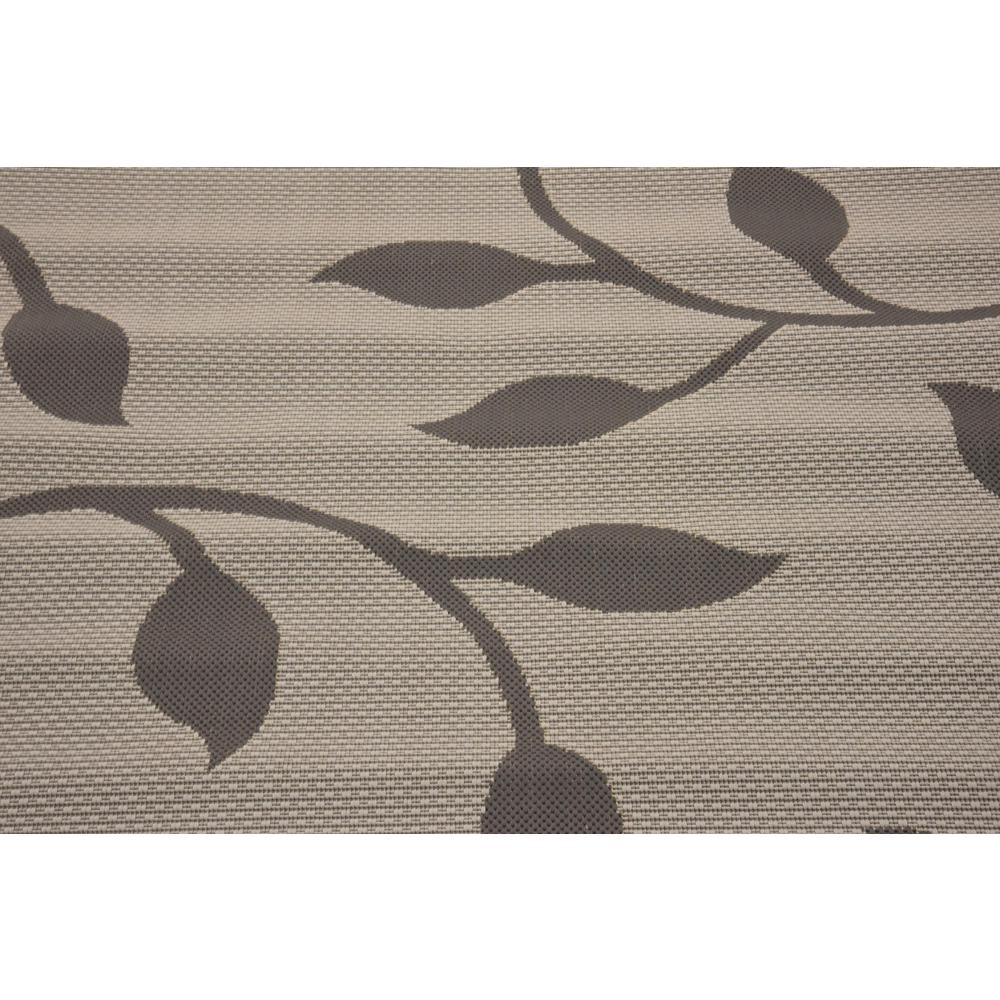 Outdoor Botanical Rug, Gray (6' 0 x 6' 0). Picture 5
