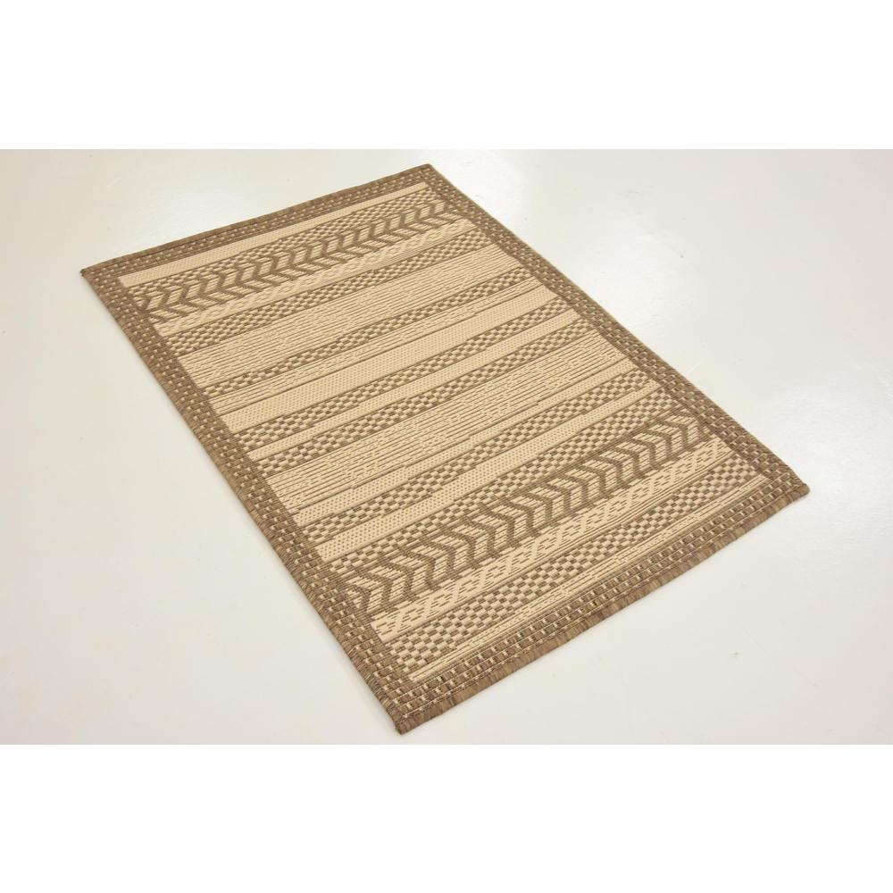 Outdoor Lines Rug, Brown (2' 2 x 3' 0). Picture 3