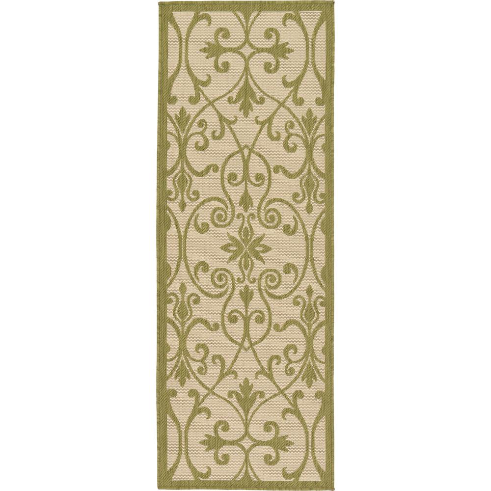 Outdoor Gate Rug, Light Green (2' 2 x 6' 0). Picture 1
