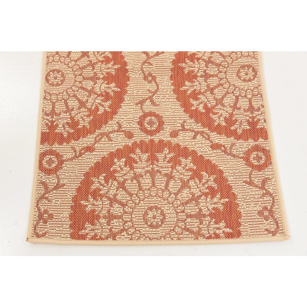 Outdoor Medallion Rug, Terracotta (2' 2 x 6' 0). Picture 5