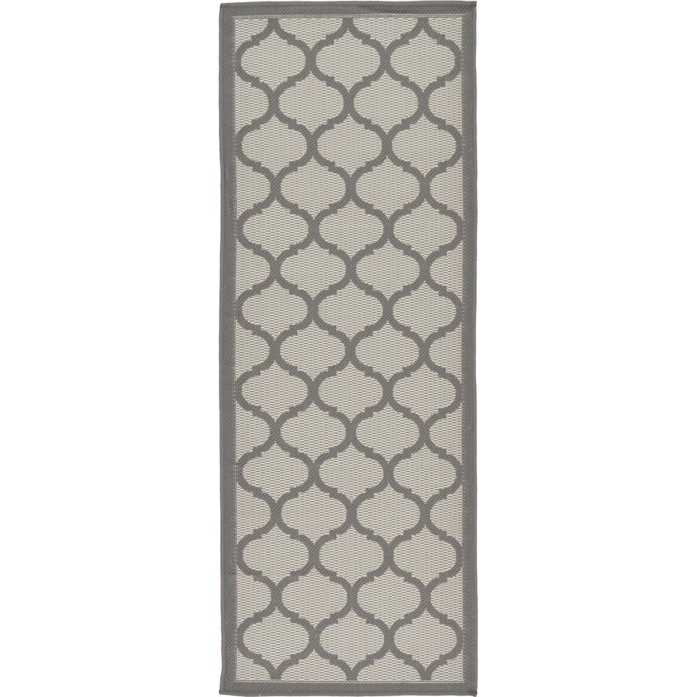 Outdoor Moroccan Rug, Gray (2' 2 x 6' 0). Picture 1