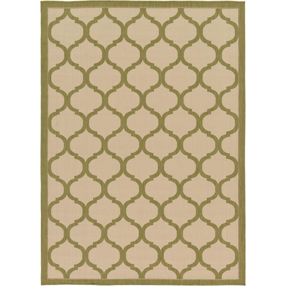 Outdoor Moroccan Rug, Olive (7' 0 x 10' 0). Picture 1