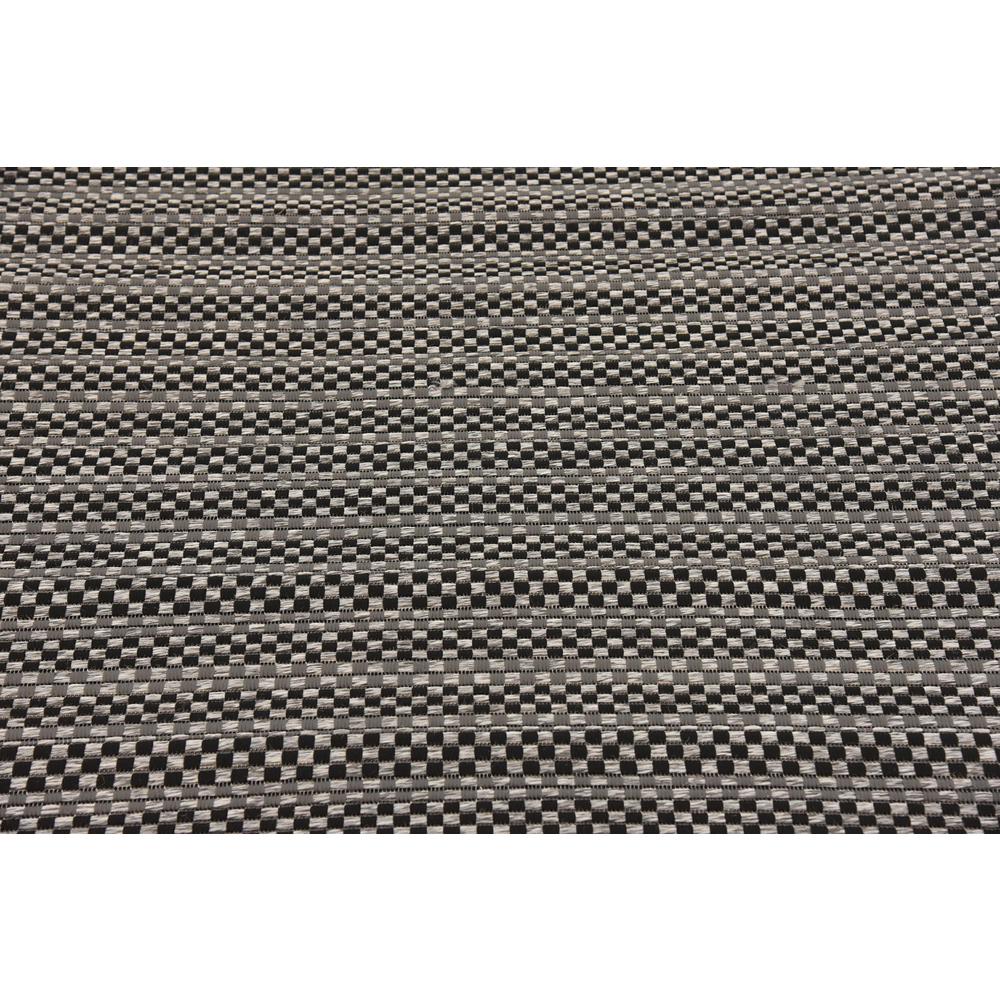 Outdoor Checkered Rug, Gray (6' 0 x 6' 0). Picture 5