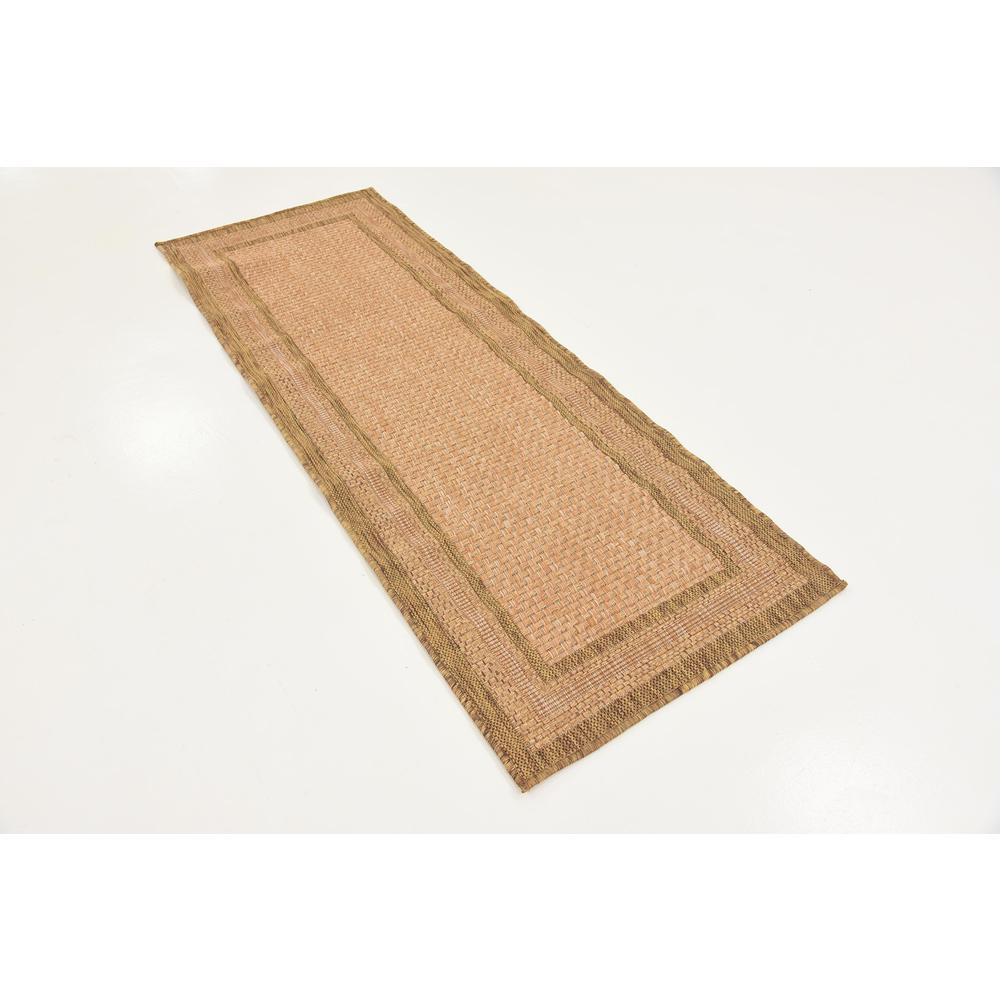 Outdoor Multi Border Rug, Light Brown (2' 2 x 6' 0). Picture 3
