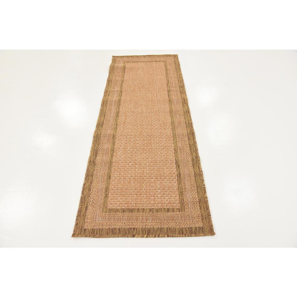 Outdoor Multi Border Rug, Light Brown (2' 2 x 6' 0). Picture 4
