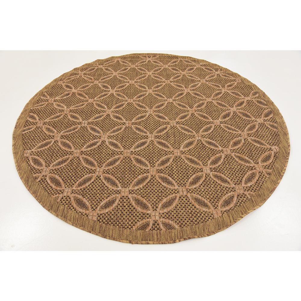 Outdoor Spiral Rug, Light Brown (6' 0 x 6' 0). Picture 3