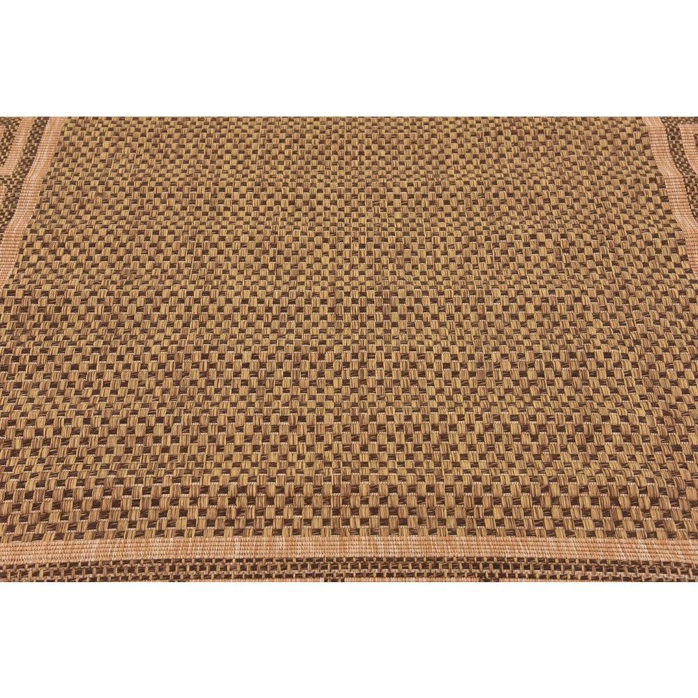 Outdoor Greek Key Rug, Brown (6' 0 x 6' 0). Picture 5