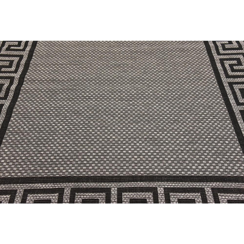 Outdoor Greek Key Rug, Gray (6' 0 x 6' 0). Picture 5