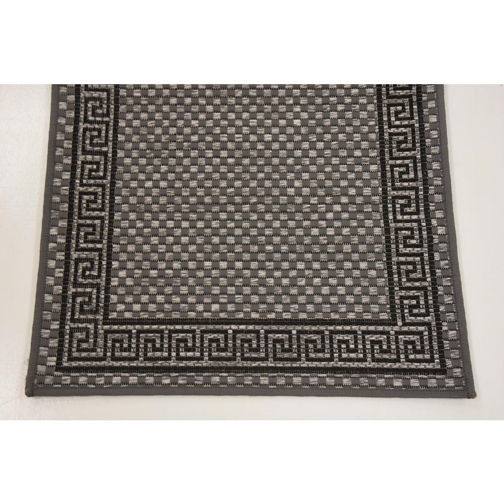 Outdoor Greek Key Rug, Gray (2' 2 x 6' 0). Picture 5