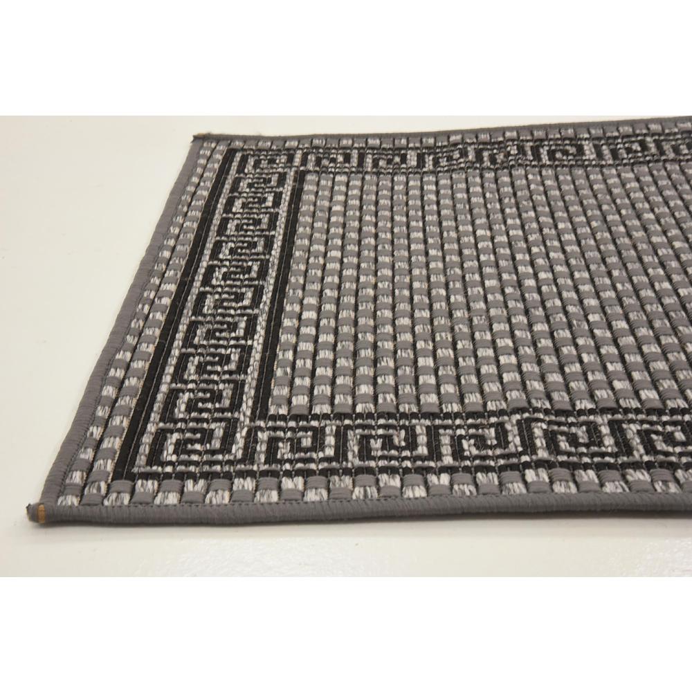 Outdoor Greek Key Rug, Gray (2' 2 x 6' 0). Picture 6
