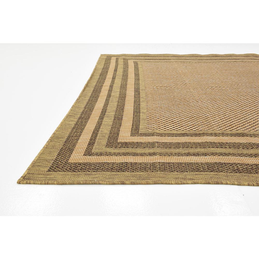 Outdoor Multi Border Rug, Brown (8' 0 x 11' 4). Picture 4