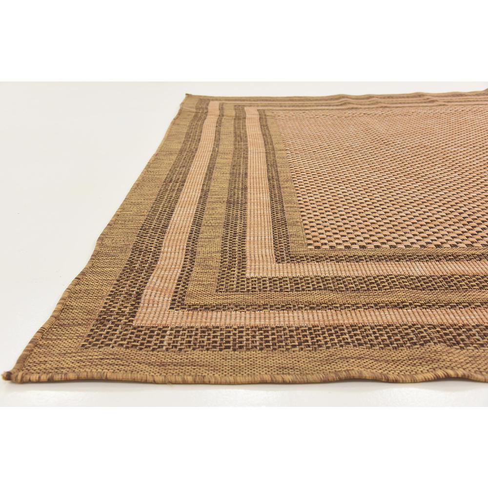 Outdoor Multi Border Rug, Brown (7' 0 x 10' 0). Picture 6