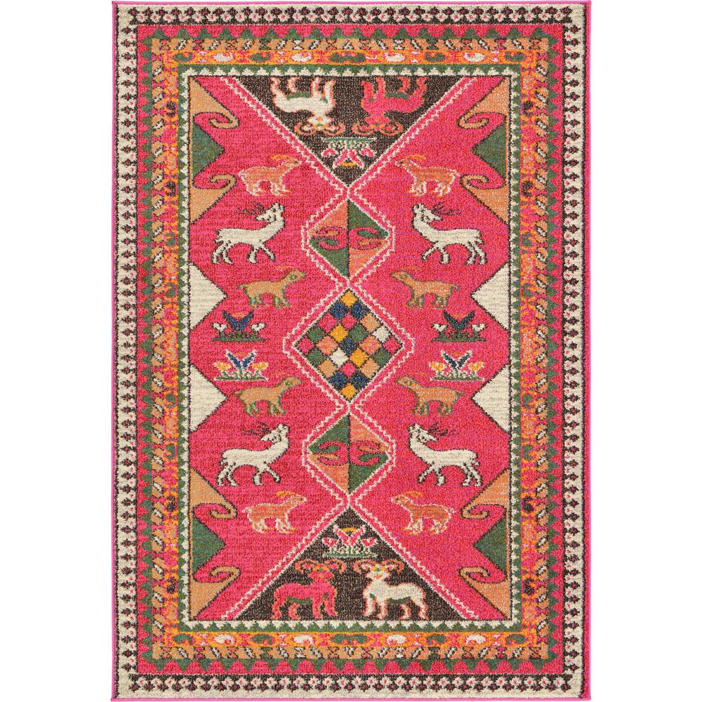 Cuyahoga Sedona Rug, Pink (4' 0 x 6' 0). Picture 1