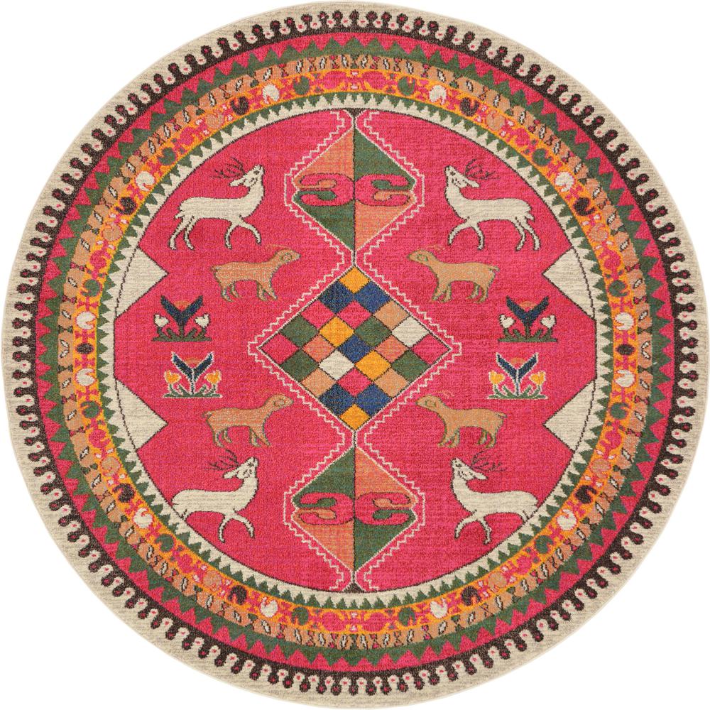 Cuyahoga Sedona Rug, Pink (8' 0 x 8' 0). Picture 1
