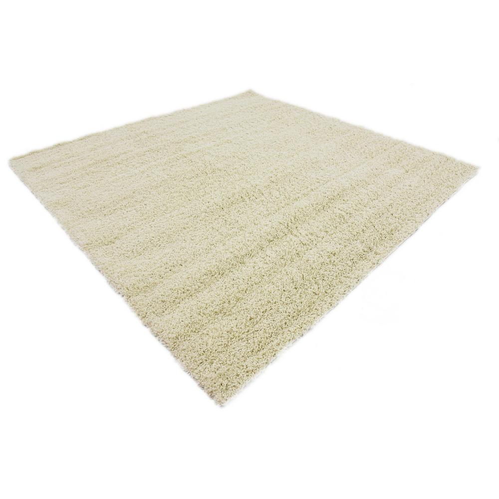 Solid Shag Rug, Ivory (8' 2 x 8' 2). Picture 3