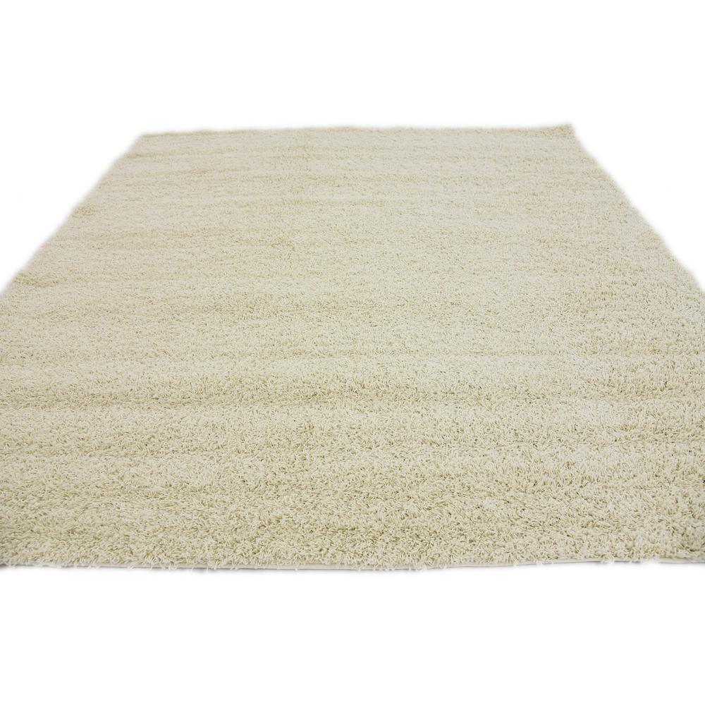 Solid Shag Rug, Ivory (8' 2 x 8' 2). Picture 4