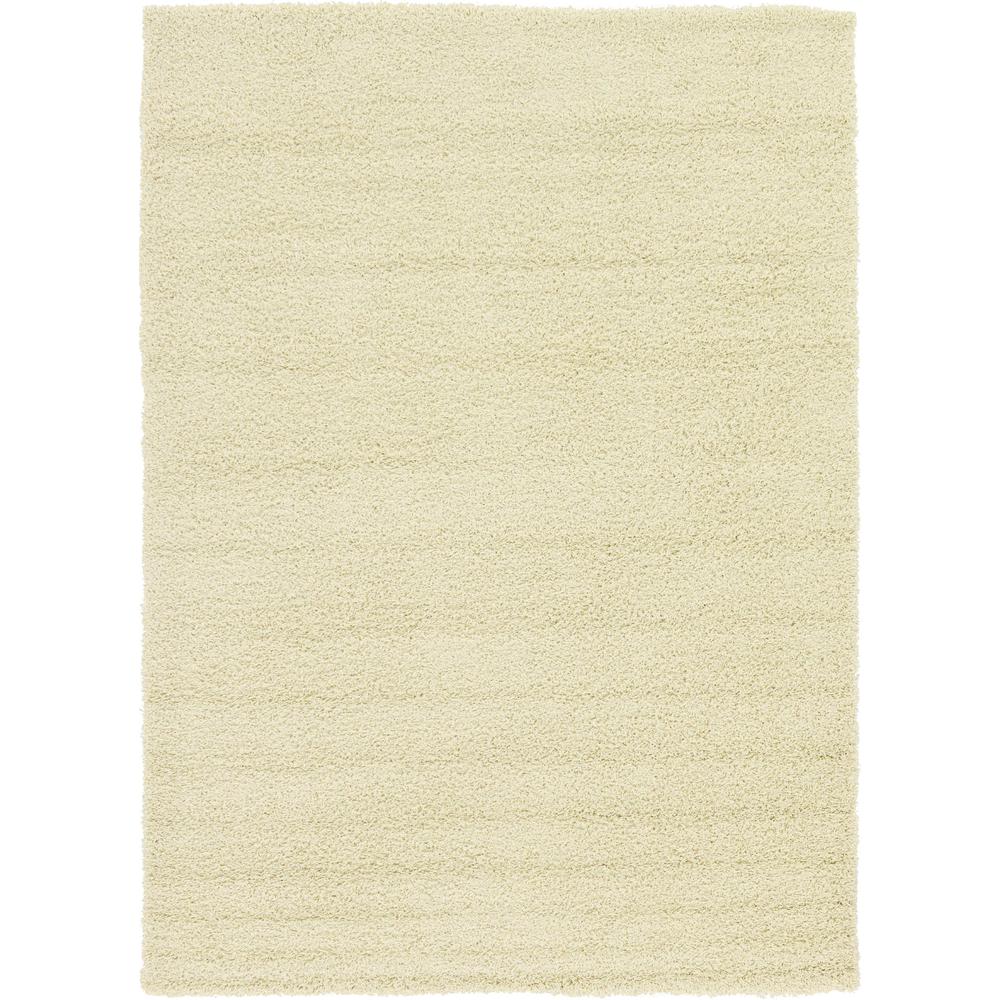 Solid Shag Rug, Ivory (7' 0 x 10' 0). Picture 1