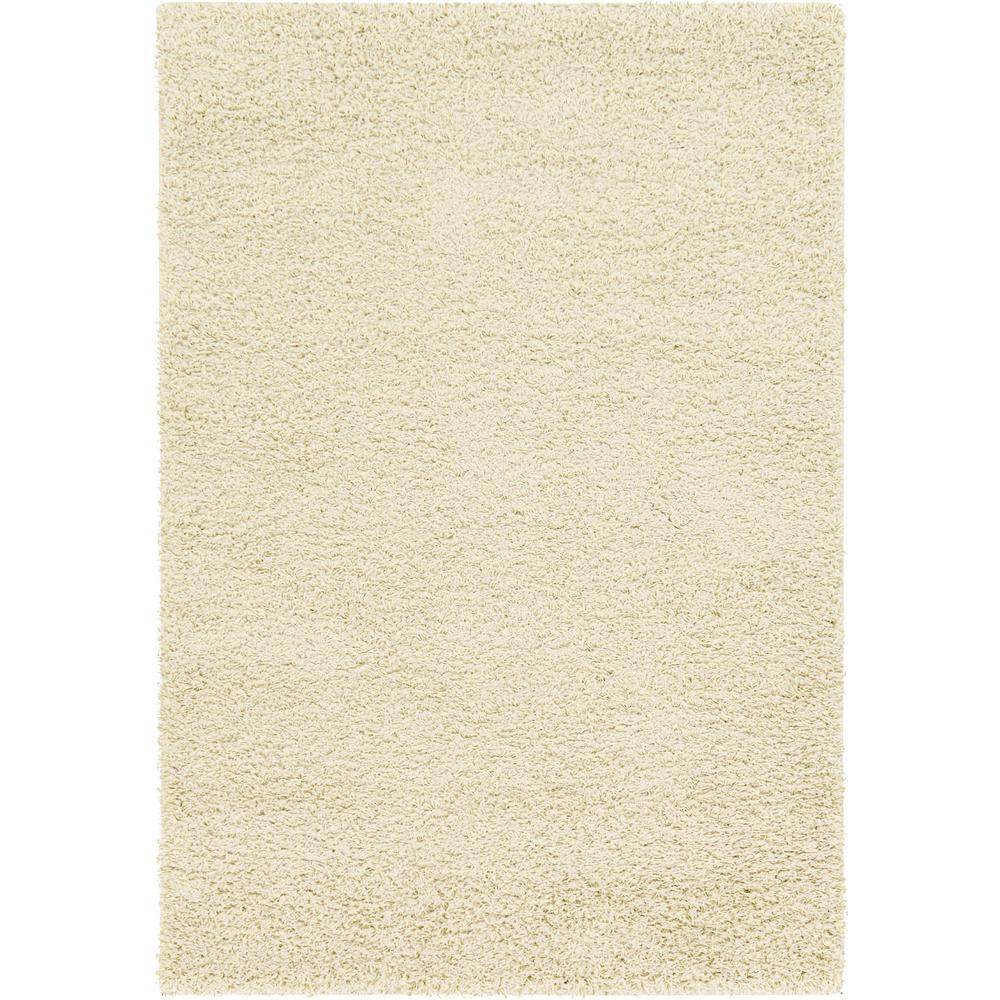 Solid Shag Rug, Ivory (4' 0 x 6' 0). The main picture.