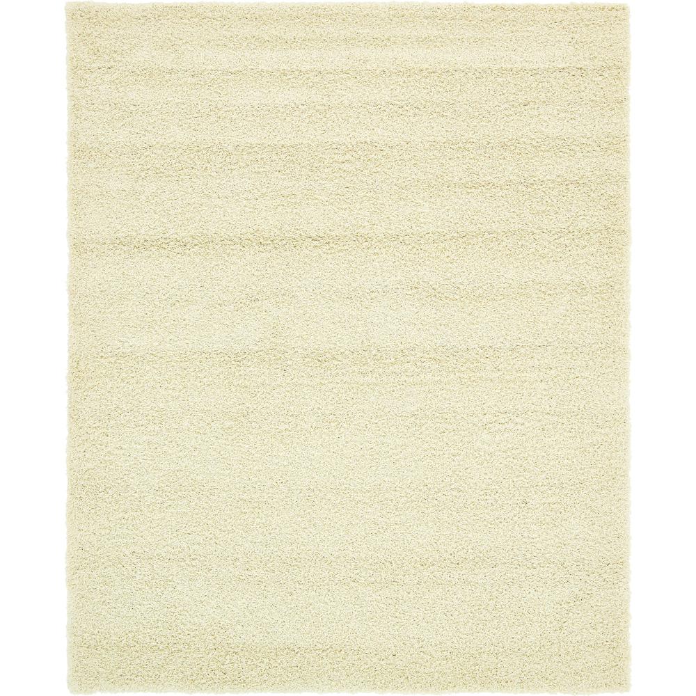 Solid Shag Rug, Ivory (8' 0 x 10' 0). Picture 1