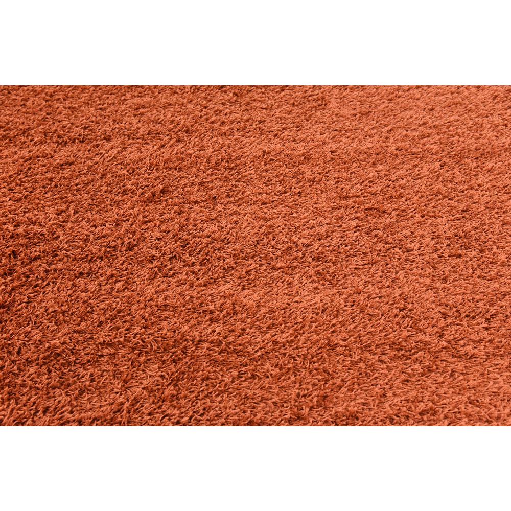 Solid Shag Rug, Terracotta (8' 2 x 8' 2). Picture 5
