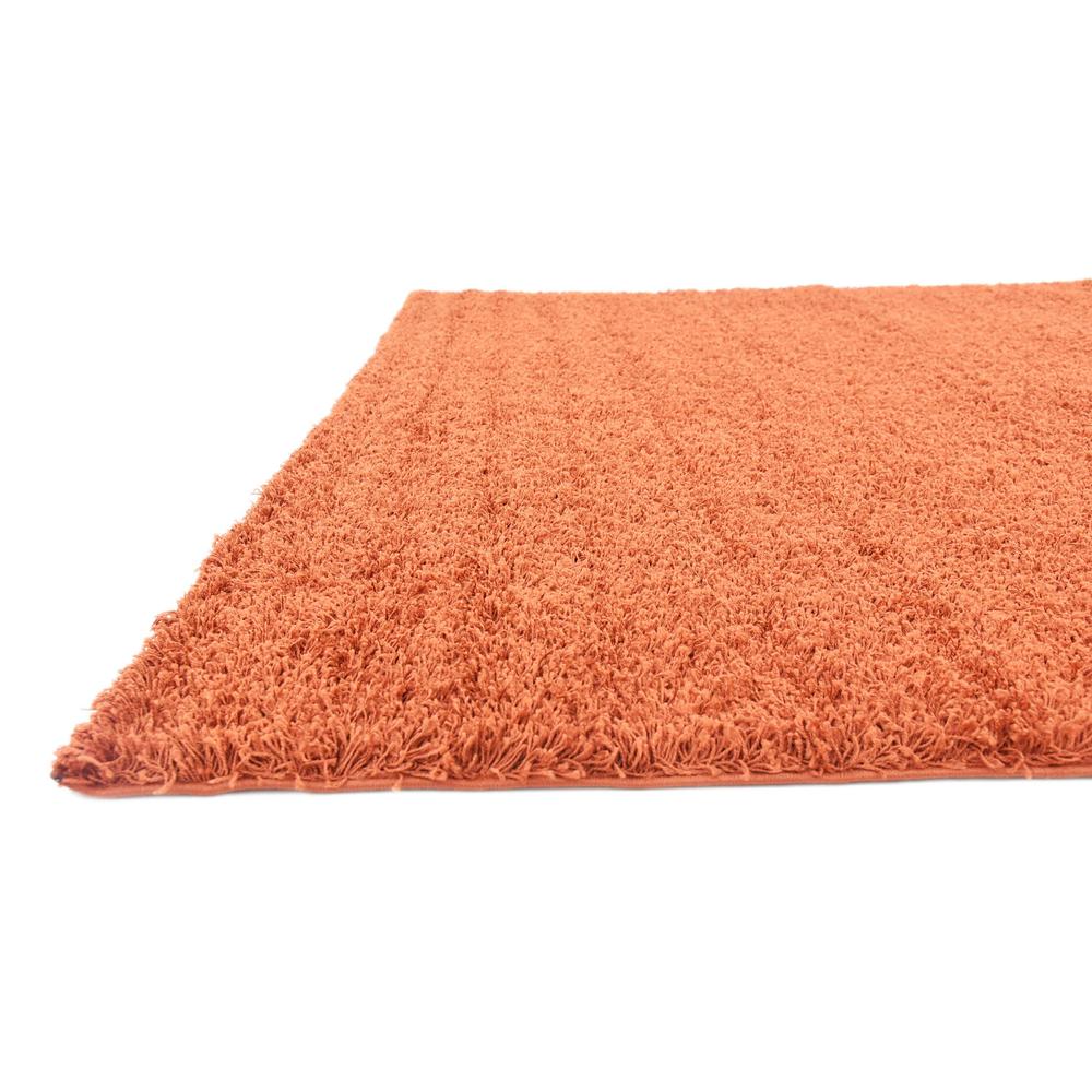 Solid Shag Rug, Terracotta (8' 2 x 8' 2). Picture 6