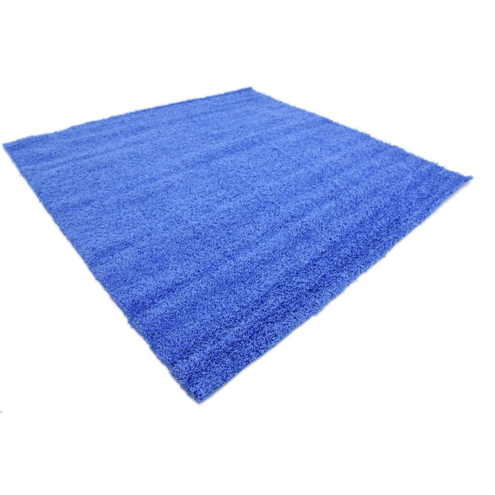 Solid Shag Rug, Periwinkle Blue (8' 2 x 8' 2). Picture 3