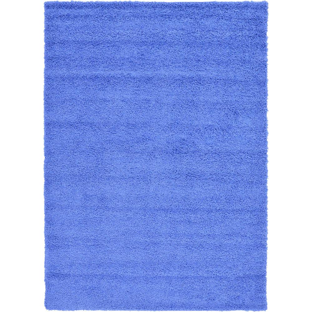 Solid Shag Rug, Periwinkle Blue (7' 0 x 10' 0). Picture 1