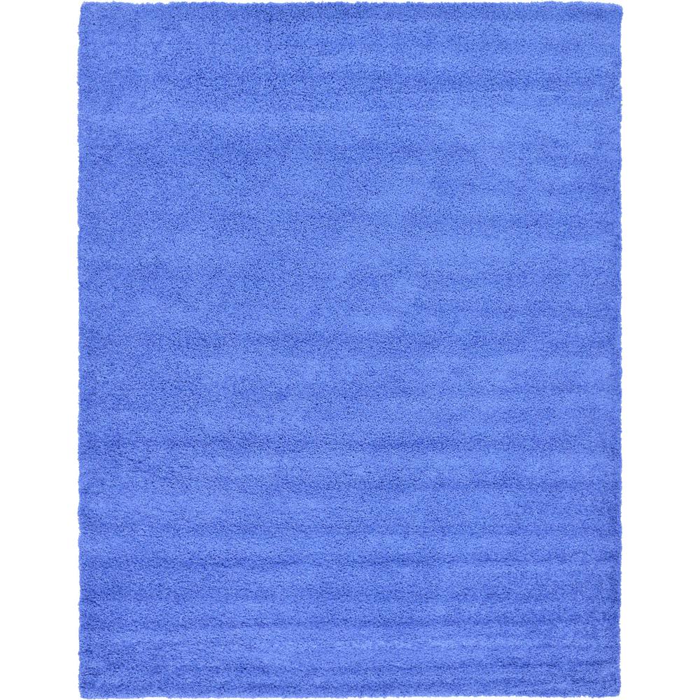 Solid Shag Rug, Periwinkle Blue (10' 0 x 13' 0). Picture 1