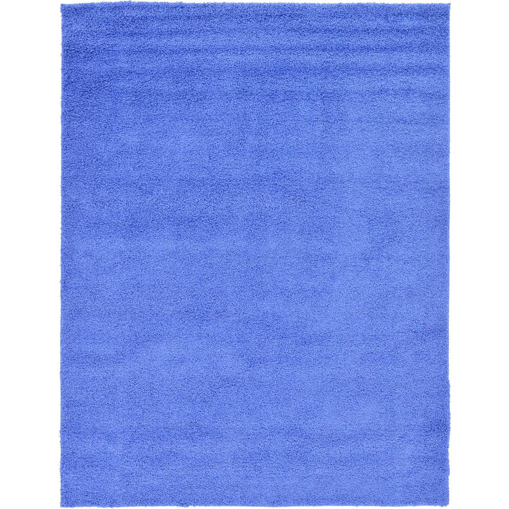 Solid Shag Rug, Periwinkle Blue (9' 0 x 12' 0). Picture 1